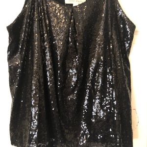 Black sequin cami
